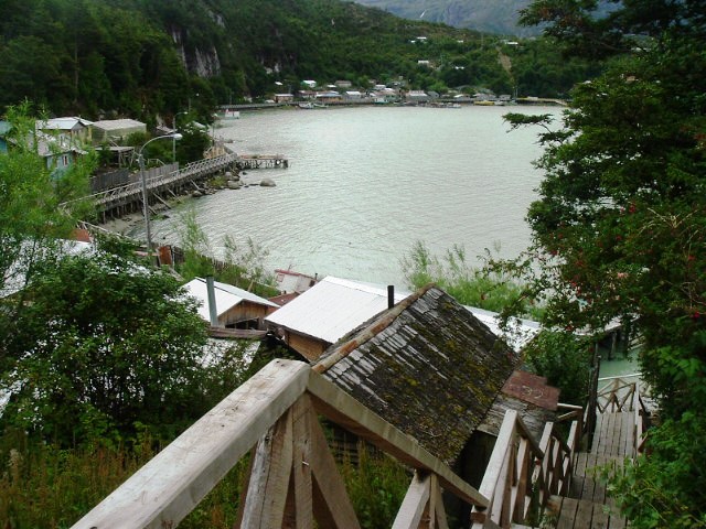 Caleta Tortel, pasarelas de madera