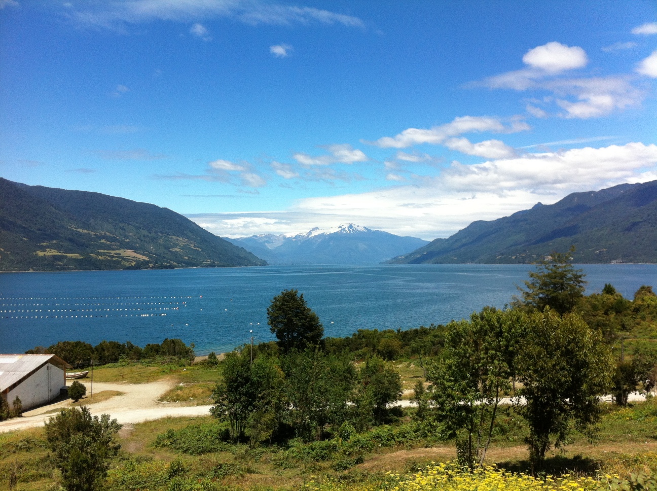 Back out from the mountains, we catch our transport in the tiny town of Cochamó, pretty in its lakeside location