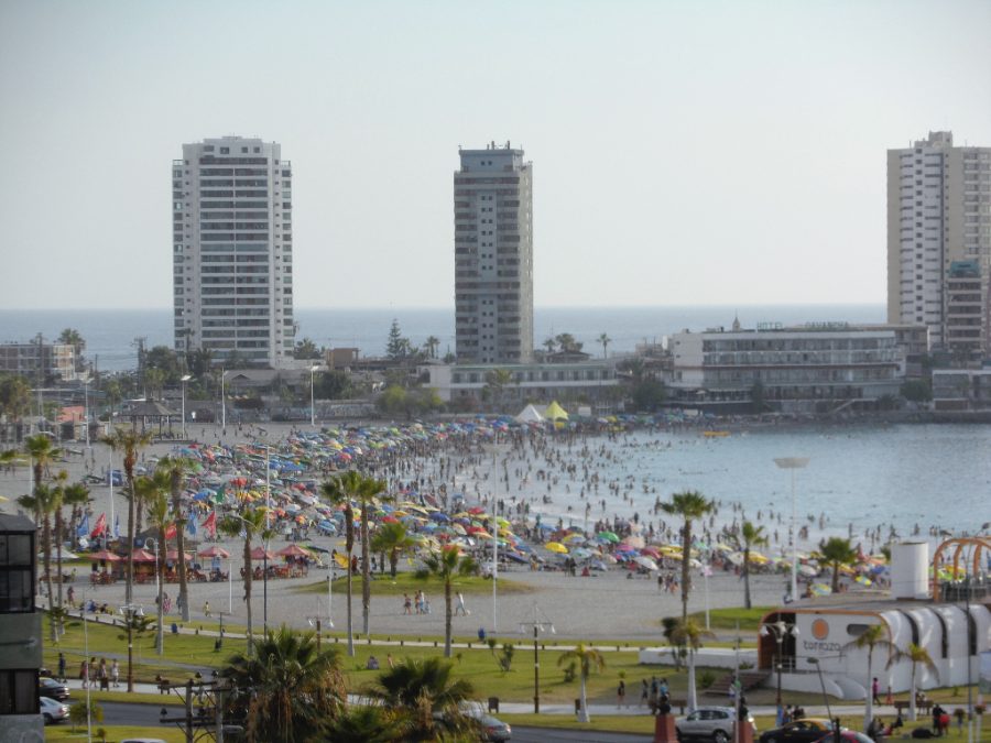 Playa Cavancha en Iquique, Chile